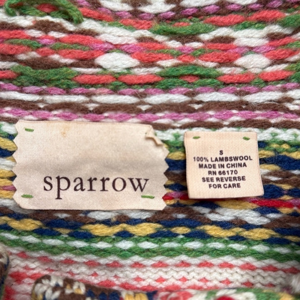 Far Isle Sweater Coat by Sparrow in Size Small - Picture 9 of 11